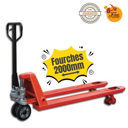 Transpalette manuel - Premium - Fourches longues 2000x540mm Transpalette manuel - Premium - Fourches longues 2000x540mm