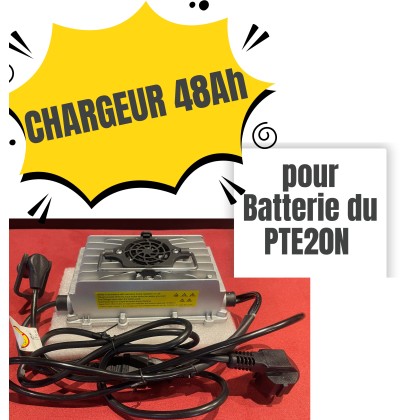 CHARGEUR pour Batterie LITHIUM 48AH pour EDGE PTE20N