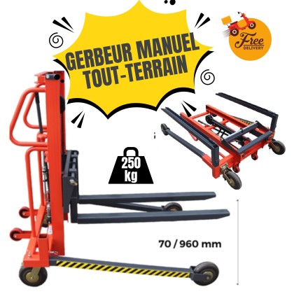 Gerbeur manuel tout-terrain GFRT250 - 250kg